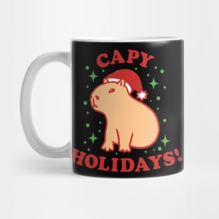 Capybara Christmas Capy Holidays Mug